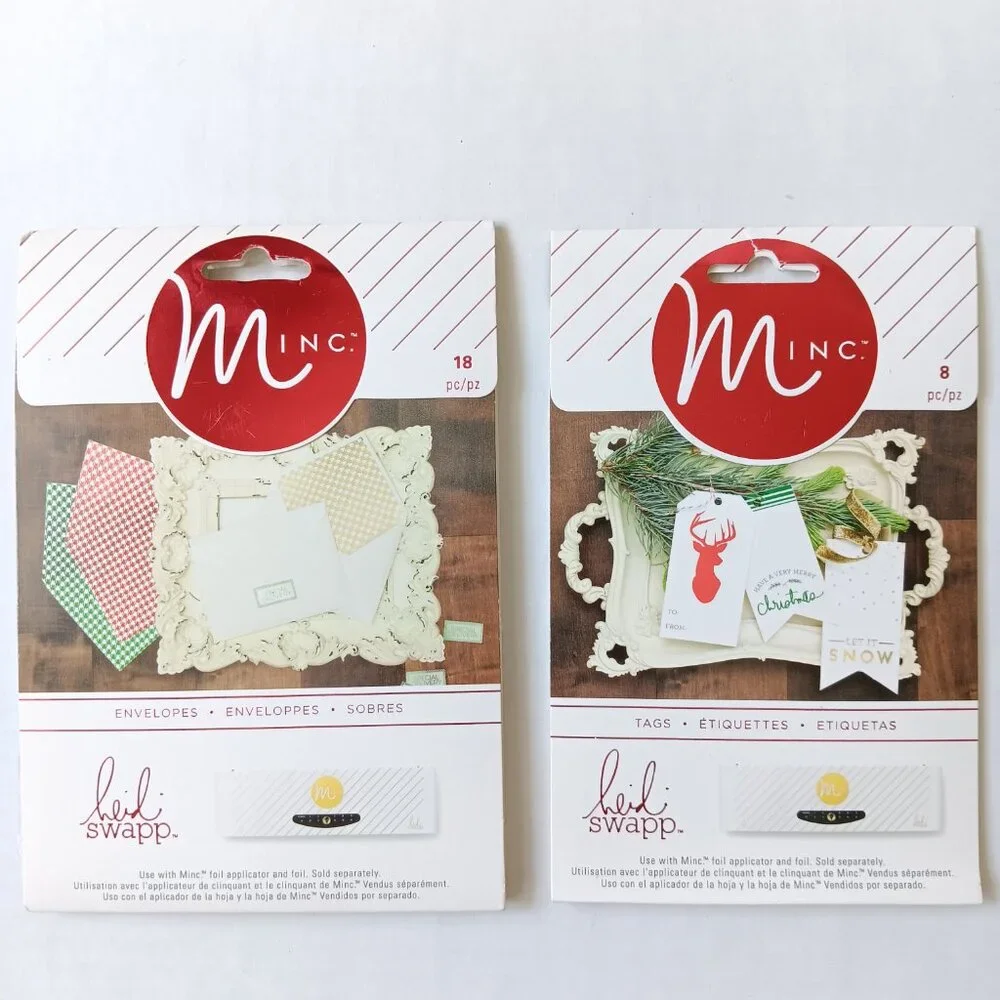 Lot of 8 Heidi Swapp American Crafts Minc Christmas/Holiday Items